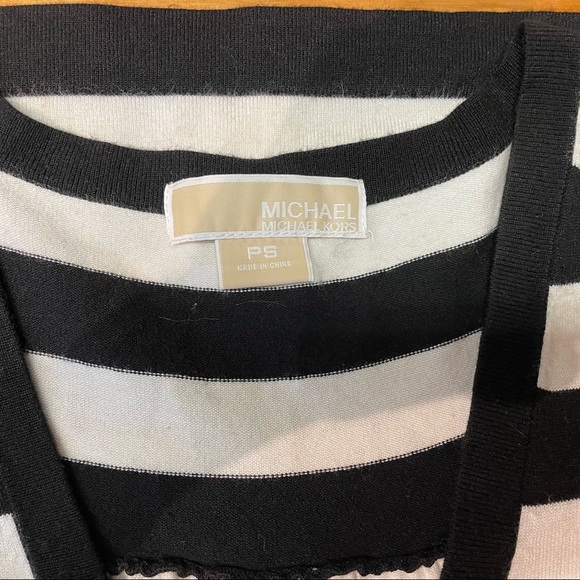 Michael Kors Short Sleeve Knit Shirt 👚 Petite Small - Picture 6 of 7